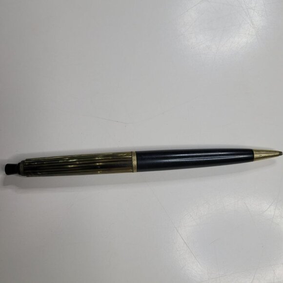 Pelikan‎ Fountain Pen Tortoise Brown Stripe Case Mechanical Pencil Zip Vintage - Picture 3 of 16